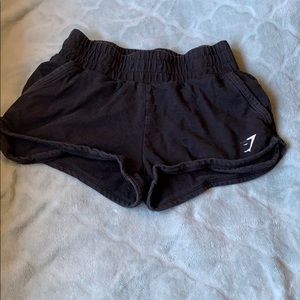 Gymshark black womens workout shorts